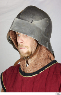 Photos Medieval Knight in cloth armor 5 Czech medieval soldier Medieval clothing head helmet hood 0002.jpg